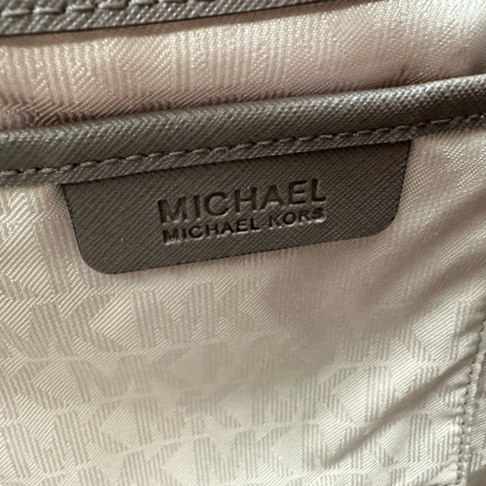 MICHAEL Michael Kors Jet Set Zip Top Laptop Leather Shoulder Tote (Cinder) - Picture 5 of 16